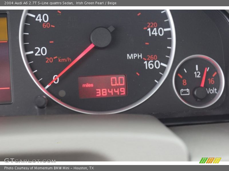 Irish Green Pearl / Beige 2004 Audi A6 2.7T S-Line quattro Sedan