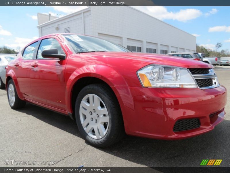 Redline 2-Coat Pearl / Black/Light Frost Beige 2013 Dodge Avenger SE