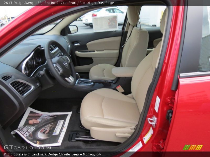 Redline 2-Coat Pearl / Black/Light Frost Beige 2013 Dodge Avenger SE