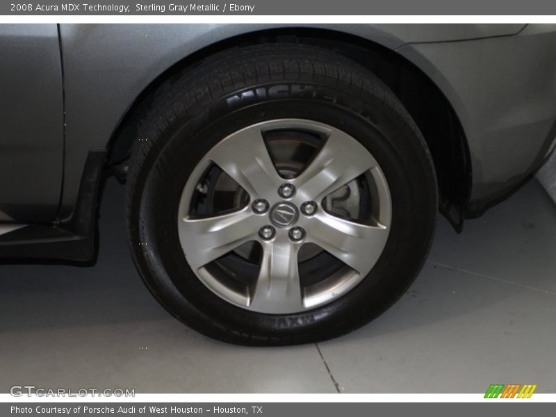 Sterling Gray Metallic / Ebony 2008 Acura MDX Technology