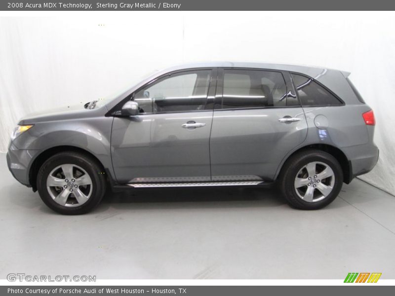 Sterling Gray Metallic / Ebony 2008 Acura MDX Technology