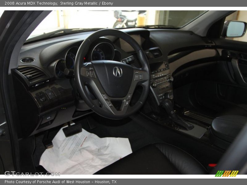 Sterling Gray Metallic / Ebony 2008 Acura MDX Technology