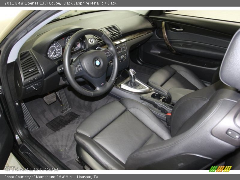 Black Interior - 2011 1 Series 135i Coupe 