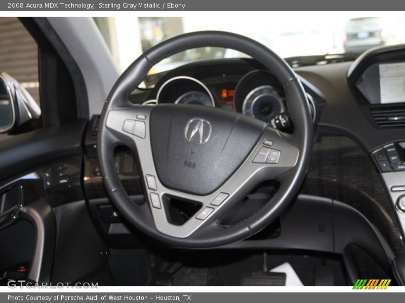 Sterling Gray Metallic / Ebony 2008 Acura MDX Technology