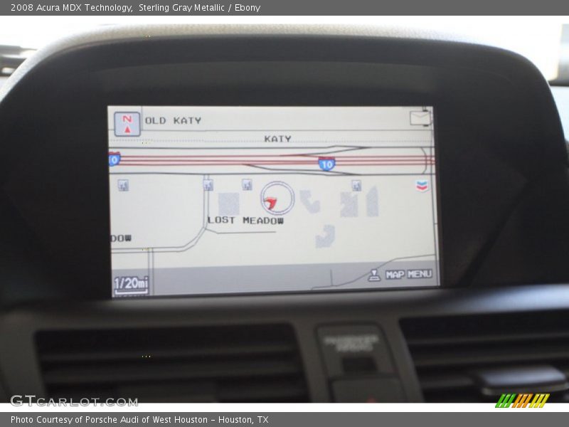 Sterling Gray Metallic / Ebony 2008 Acura MDX Technology