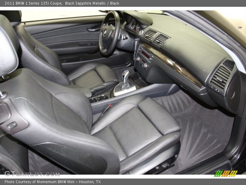  2011 1 Series 135i Coupe Black Interior