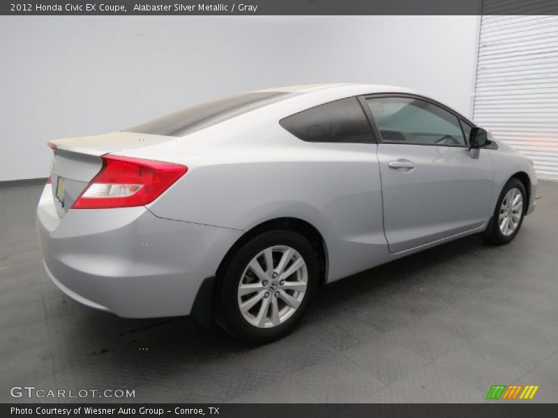 Alabaster Silver Metallic / Gray 2012 Honda Civic EX Coupe