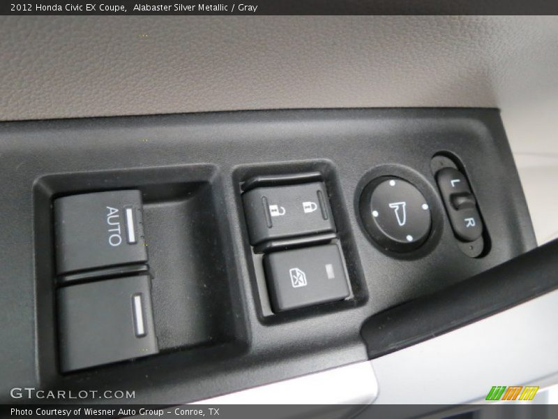 Alabaster Silver Metallic / Gray 2012 Honda Civic EX Coupe