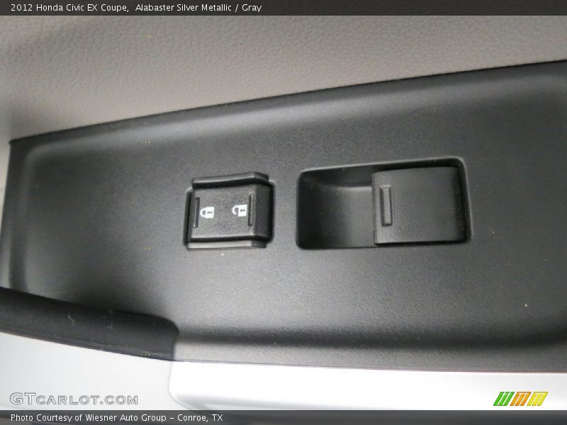Alabaster Silver Metallic / Gray 2012 Honda Civic EX Coupe