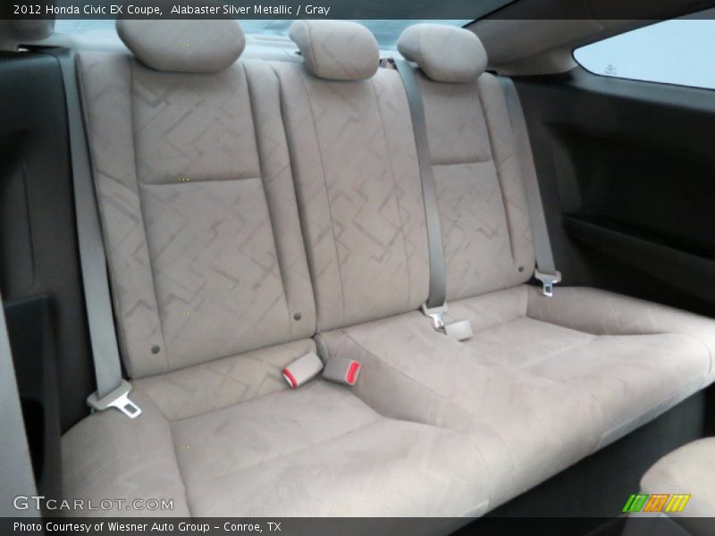 Alabaster Silver Metallic / Gray 2012 Honda Civic EX Coupe