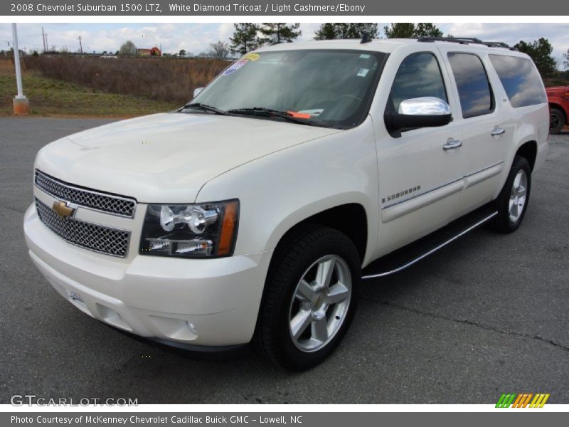 White Diamond Tricoat / Light Cashmere/Ebony 2008 Chevrolet Suburban 1500 LTZ