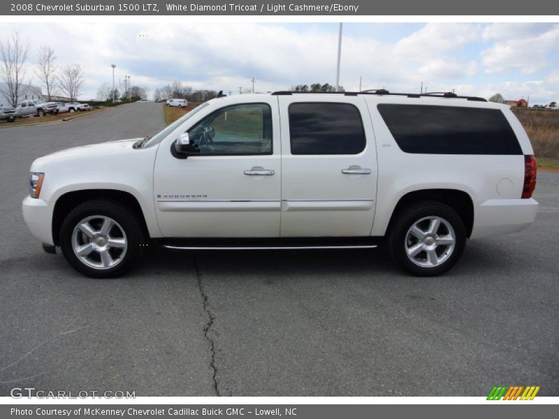 White Diamond Tricoat / Light Cashmere/Ebony 2008 Chevrolet Suburban 1500 LTZ