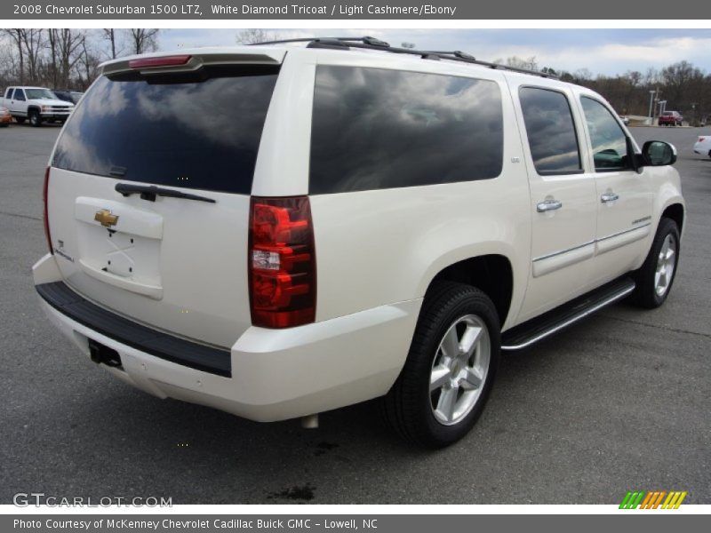 White Diamond Tricoat / Light Cashmere/Ebony 2008 Chevrolet Suburban 1500 LTZ