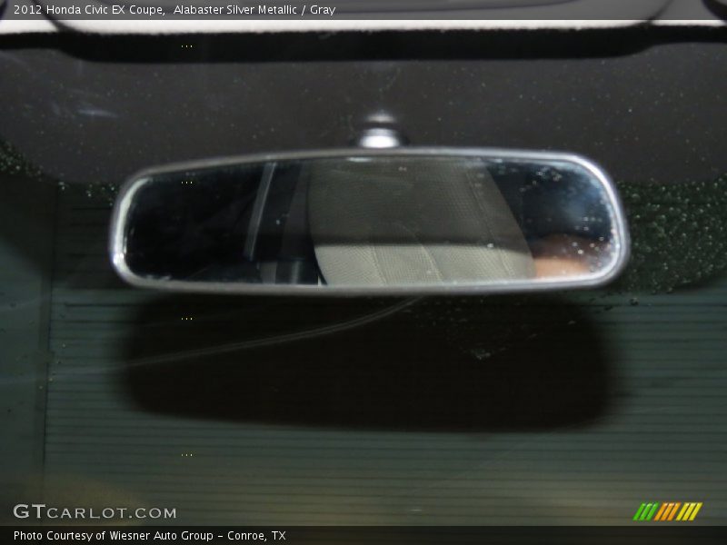 Alabaster Silver Metallic / Gray 2012 Honda Civic EX Coupe