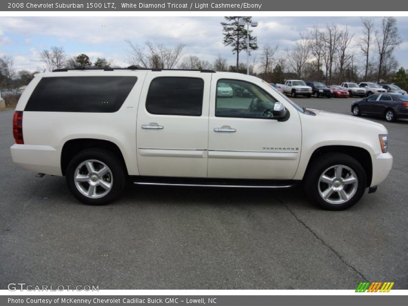White Diamond Tricoat / Light Cashmere/Ebony 2008 Chevrolet Suburban 1500 LTZ
