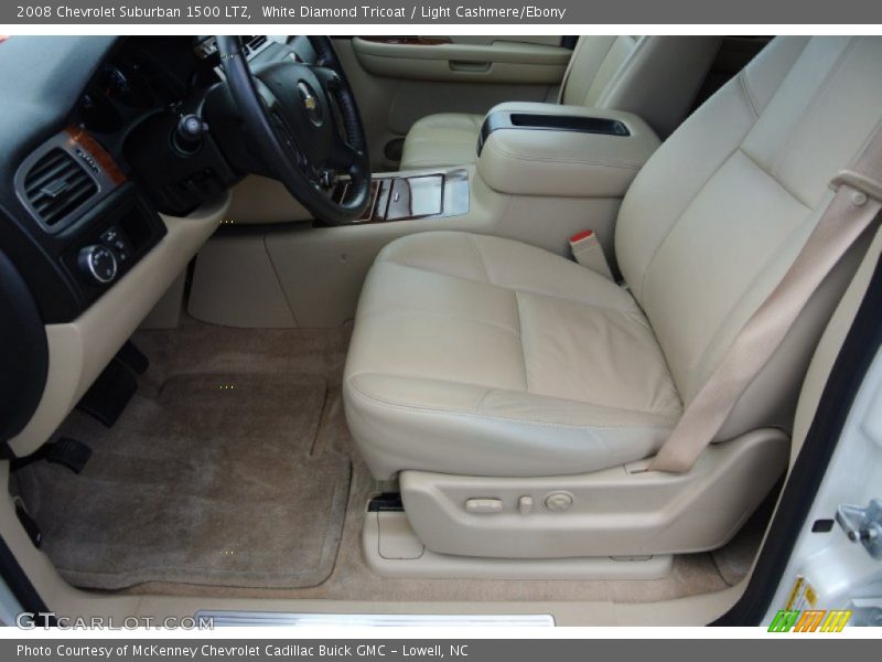 White Diamond Tricoat / Light Cashmere/Ebony 2008 Chevrolet Suburban 1500 LTZ