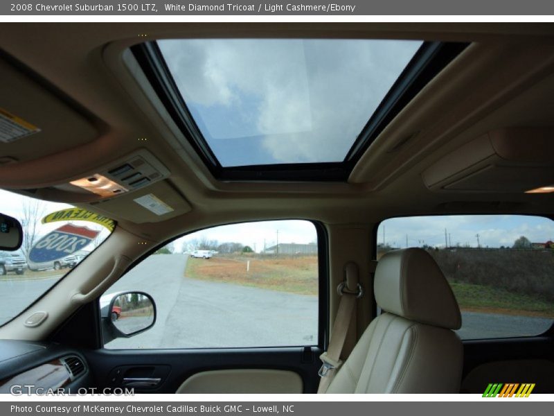 White Diamond Tricoat / Light Cashmere/Ebony 2008 Chevrolet Suburban 1500 LTZ