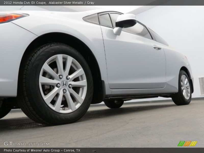 Alabaster Silver Metallic / Gray 2012 Honda Civic EX Coupe