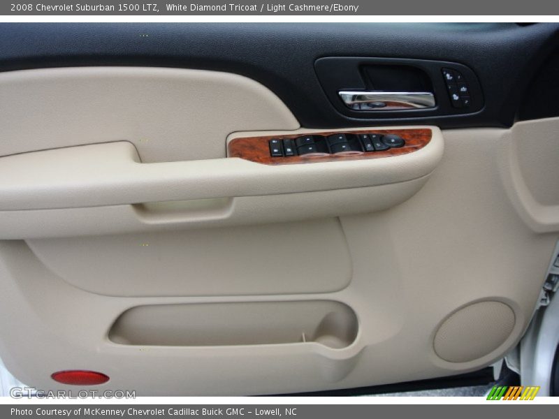White Diamond Tricoat / Light Cashmere/Ebony 2008 Chevrolet Suburban 1500 LTZ