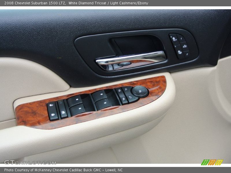 White Diamond Tricoat / Light Cashmere/Ebony 2008 Chevrolet Suburban 1500 LTZ