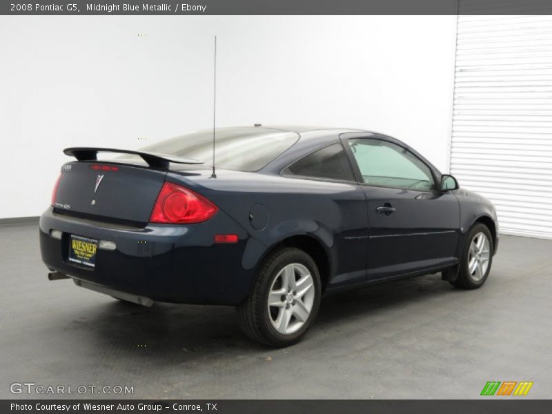 Midnight Blue Metallic / Ebony 2008 Pontiac G5