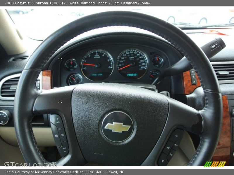 White Diamond Tricoat / Light Cashmere/Ebony 2008 Chevrolet Suburban 1500 LTZ