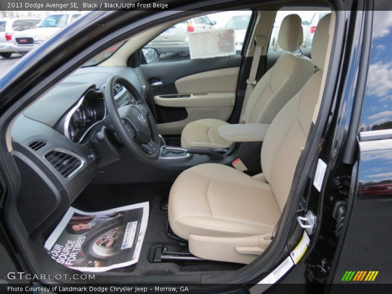 Black / Black/Light Frost Beige 2013 Dodge Avenger SE