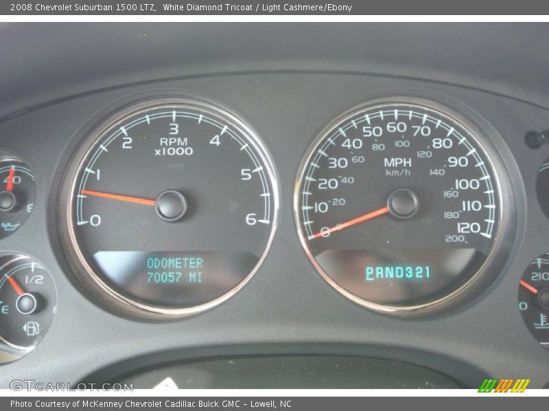 White Diamond Tricoat / Light Cashmere/Ebony 2008 Chevrolet Suburban 1500 LTZ
