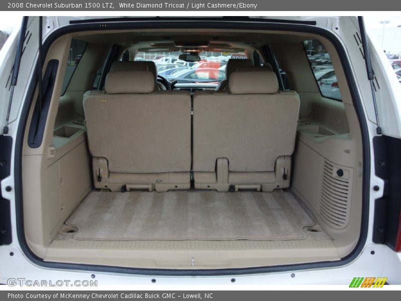 White Diamond Tricoat / Light Cashmere/Ebony 2008 Chevrolet Suburban 1500 LTZ