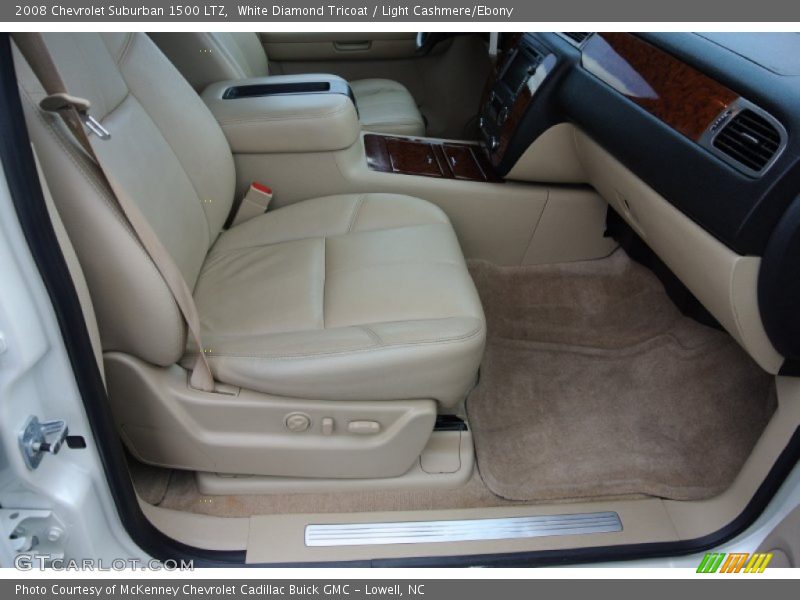 White Diamond Tricoat / Light Cashmere/Ebony 2008 Chevrolet Suburban 1500 LTZ