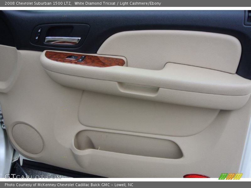White Diamond Tricoat / Light Cashmere/Ebony 2008 Chevrolet Suburban 1500 LTZ