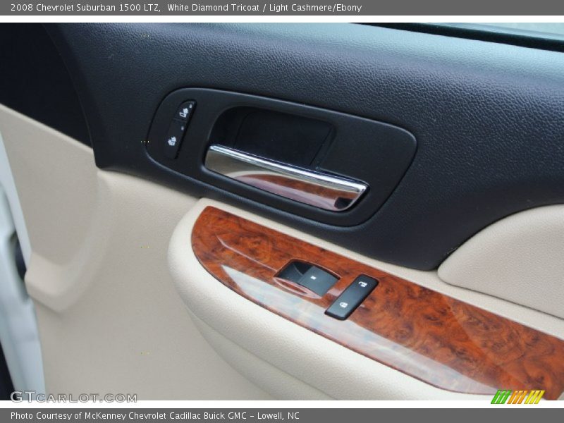 White Diamond Tricoat / Light Cashmere/Ebony 2008 Chevrolet Suburban 1500 LTZ