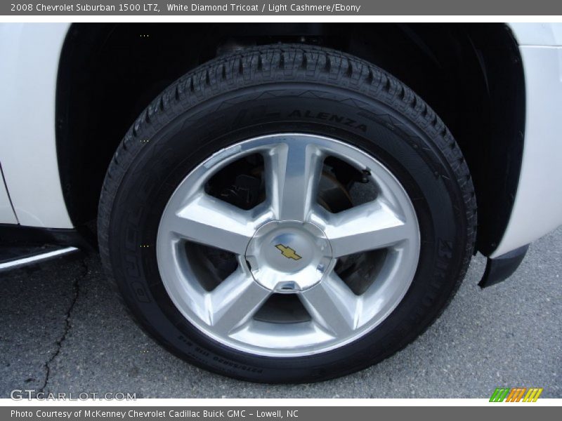 White Diamond Tricoat / Light Cashmere/Ebony 2008 Chevrolet Suburban 1500 LTZ
