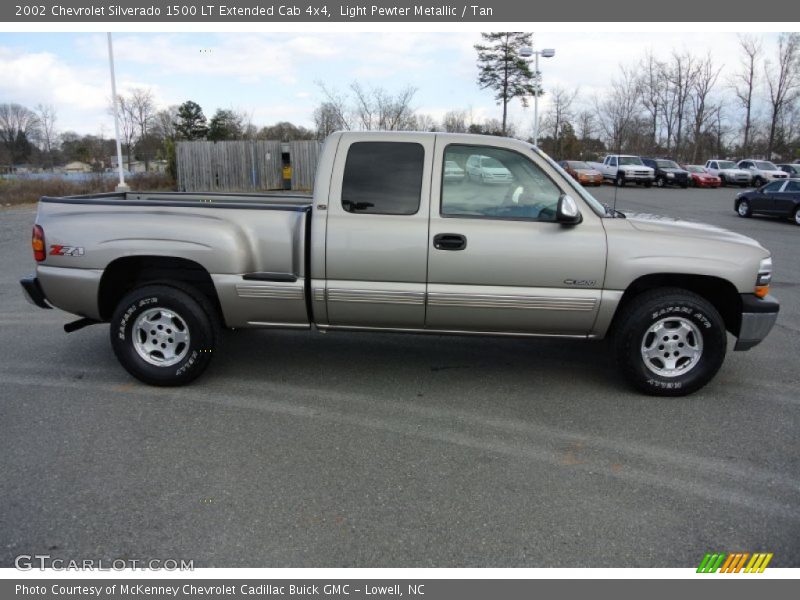 Light Pewter Metallic / Tan 2002 Chevrolet Silverado 1500 LT Extended Cab 4x4