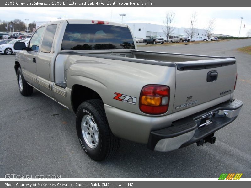Light Pewter Metallic / Tan 2002 Chevrolet Silverado 1500 LT Extended Cab 4x4