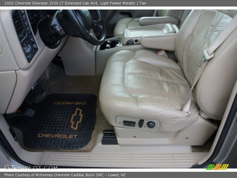 Light Pewter Metallic / Tan 2002 Chevrolet Silverado 1500 LT Extended Cab 4x4