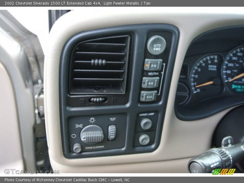 Light Pewter Metallic / Tan 2002 Chevrolet Silverado 1500 LT Extended Cab 4x4