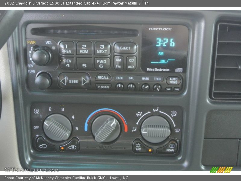 Light Pewter Metallic / Tan 2002 Chevrolet Silverado 1500 LT Extended Cab 4x4