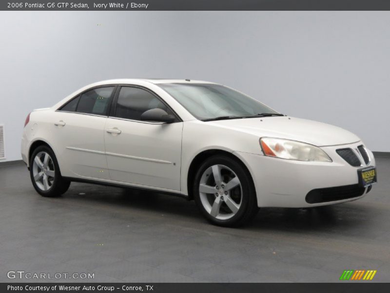 Ivory White / Ebony 2006 Pontiac G6 GTP Sedan