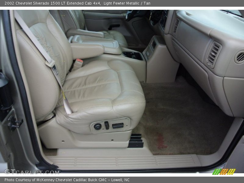 Light Pewter Metallic / Tan 2002 Chevrolet Silverado 1500 LT Extended Cab 4x4