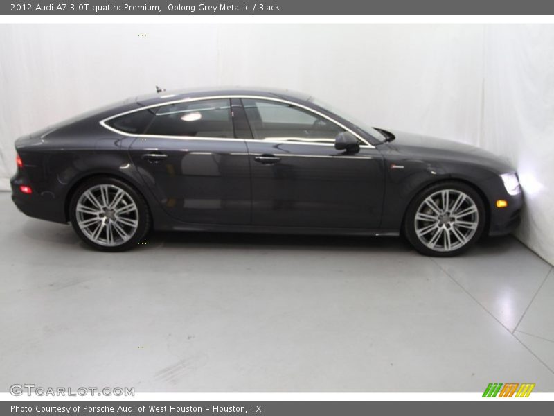 Oolong Grey Metallic / Black 2012 Audi A7 3.0T quattro Premium
