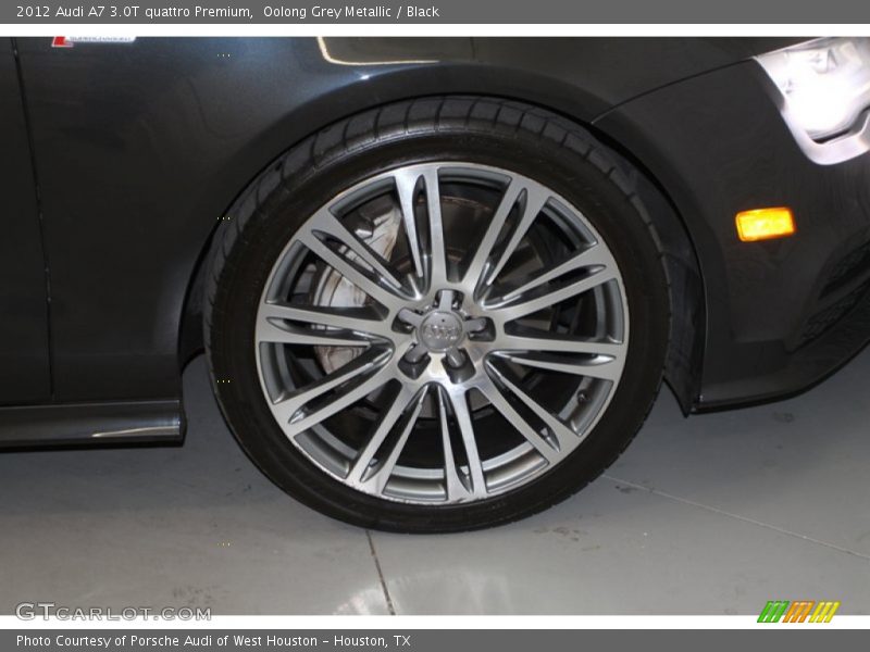 Oolong Grey Metallic / Black 2012 Audi A7 3.0T quattro Premium