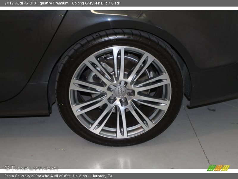 Oolong Grey Metallic / Black 2012 Audi A7 3.0T quattro Premium