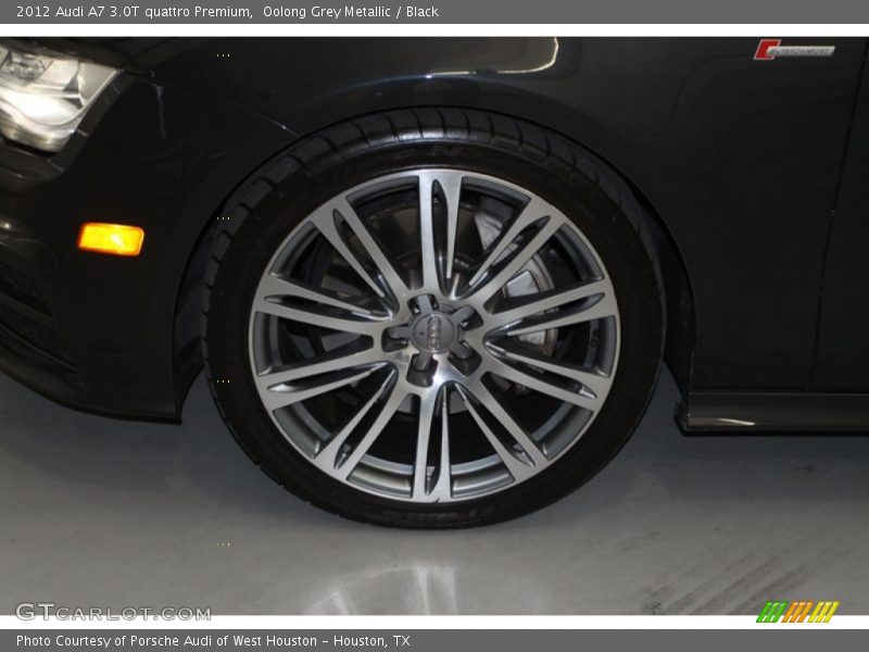 Oolong Grey Metallic / Black 2012 Audi A7 3.0T quattro Premium