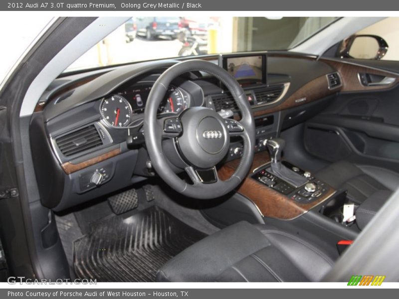 Oolong Grey Metallic / Black 2012 Audi A7 3.0T quattro Premium