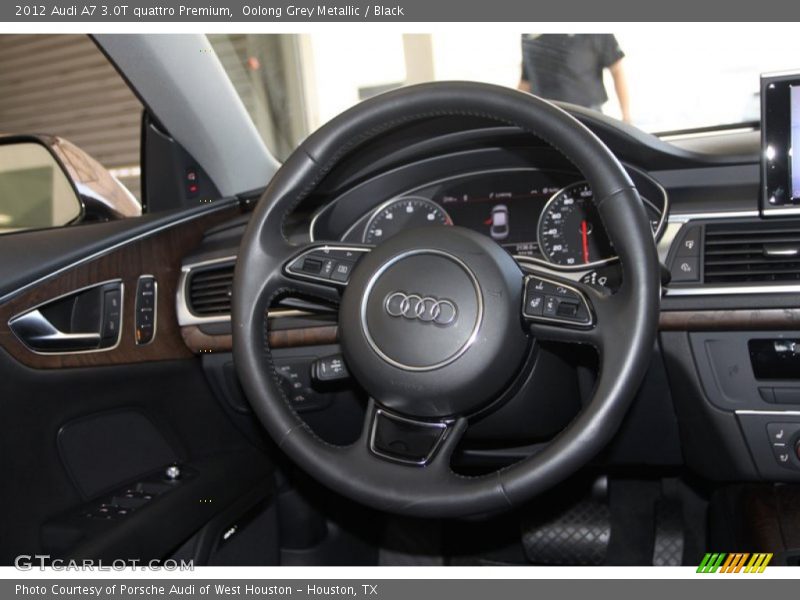 Oolong Grey Metallic / Black 2012 Audi A7 3.0T quattro Premium
