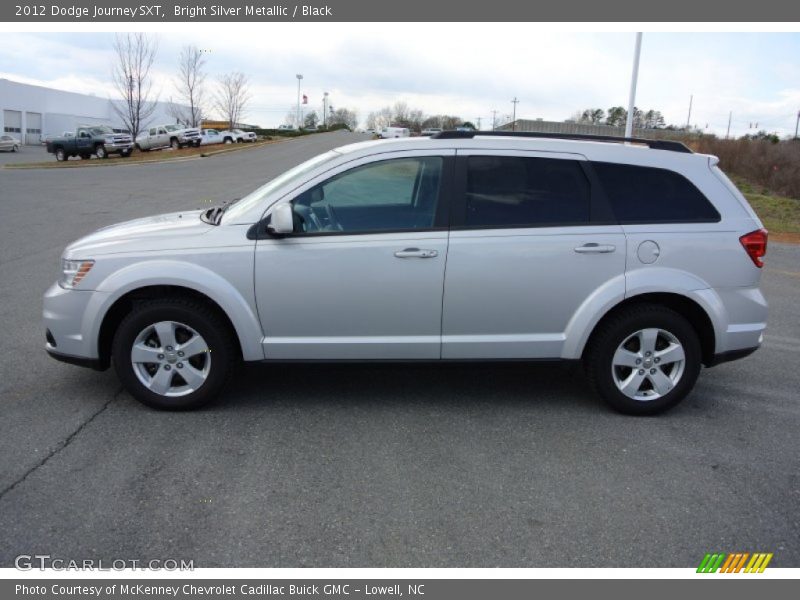 Bright Silver Metallic / Black 2012 Dodge Journey SXT