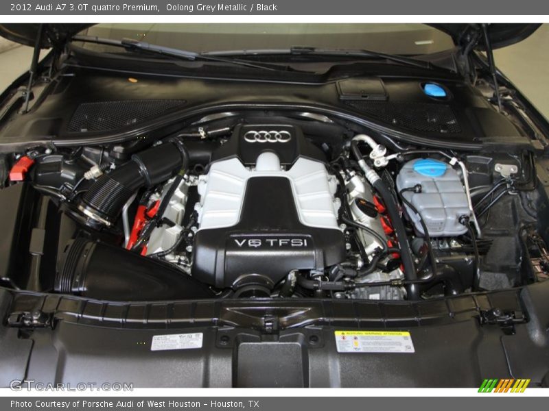 Oolong Grey Metallic / Black 2012 Audi A7 3.0T quattro Premium