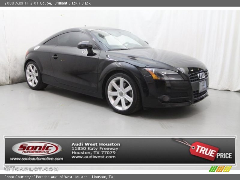 Brilliant Black / Black 2008 Audi TT 2.0T Coupe