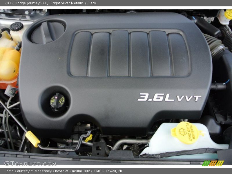 Bright Silver Metallic / Black 2012 Dodge Journey SXT